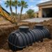 New septic tank installation at a residential property
